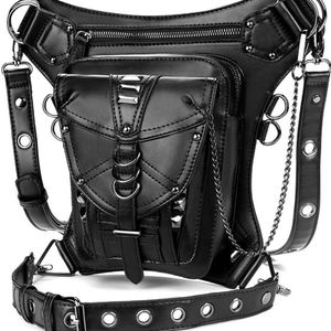 Gothic Biker Steampunk Leg Waist Saddle Bag Cosplay